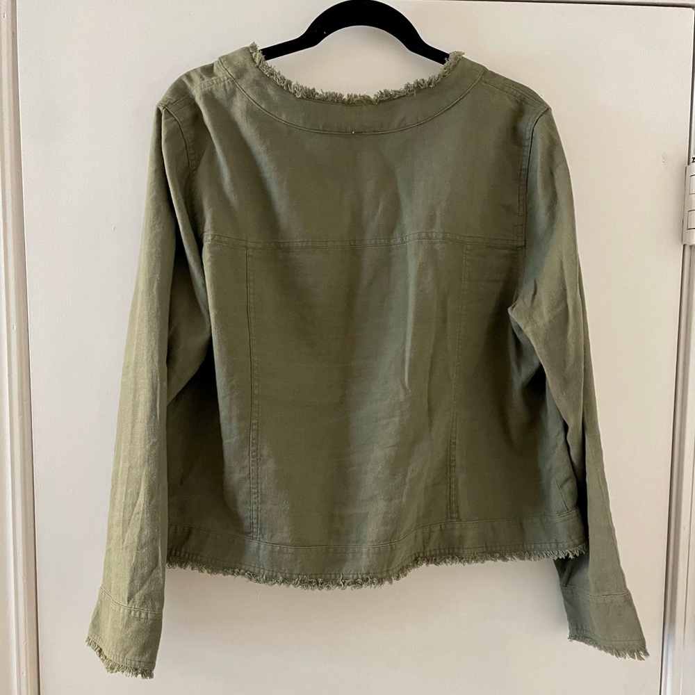 Lightweight army green utility jacket - Picture 4 of 4